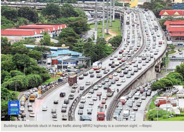 Malaysia Penang mega traffic
